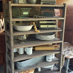 Refinished Vintage Wood Shelf