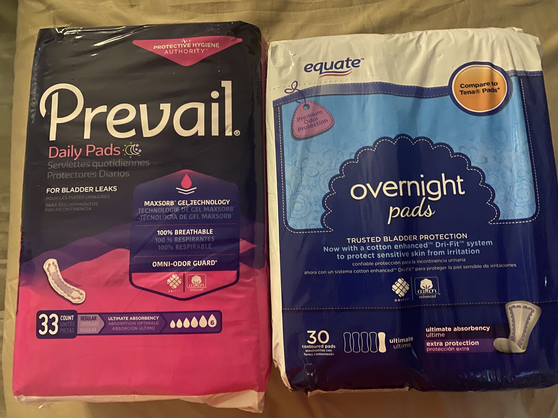 Pads, I Have 4 Packages, 6 Dollars Each Package, Thanks