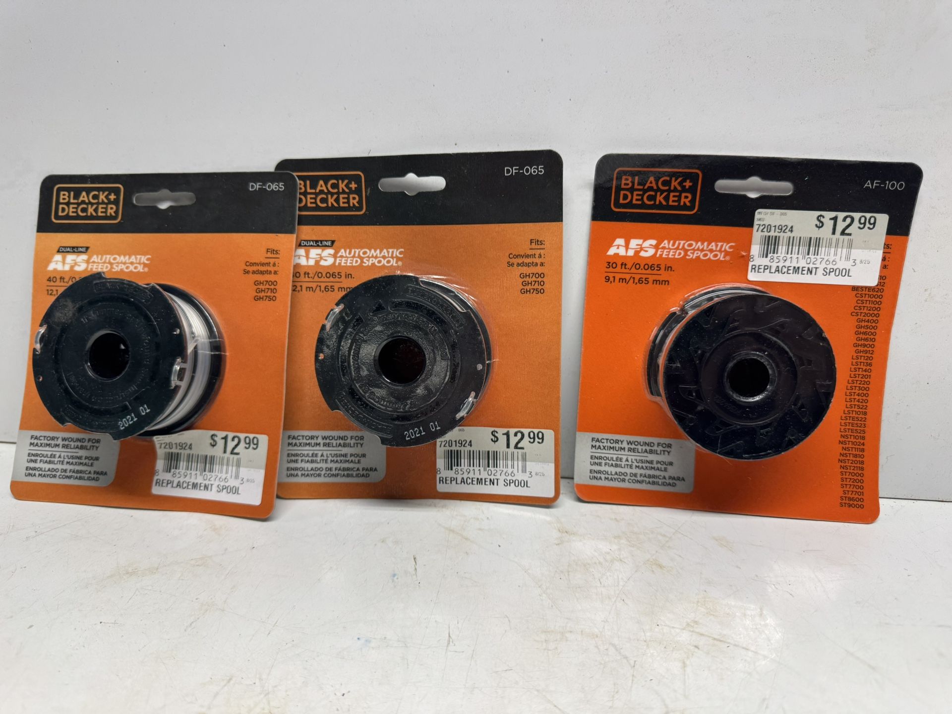 (3) New Black n Decker Auto. Feed Spool Dual Line. $15 Takes All 3. Must Pick Up