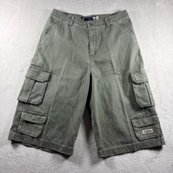 Vintage Gap Shorts Men’s 28 Boy’s 18 Green Long Baggy Cargo Y2K Hip Hop#9F