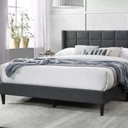 Queen Bed Frame With Queen Mattress 