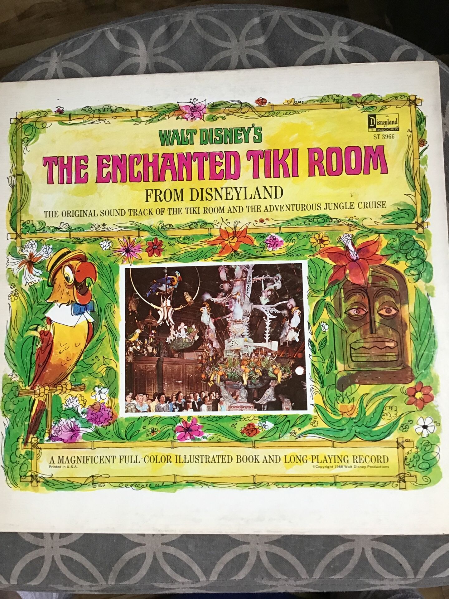 Walt Disney’s Enchanted Tiki Room soundtrack rare record album in gatefold sleeve with booklet