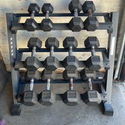 Dumbbells & Rack