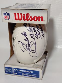 Signed Wilson NFL Mini Autograph Football