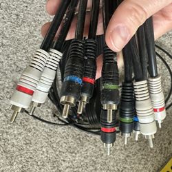 5 RCA Cable Component A/V Audio Video Cord RGB DVD HDTV VCR YPbPr Male/M 6ft A2