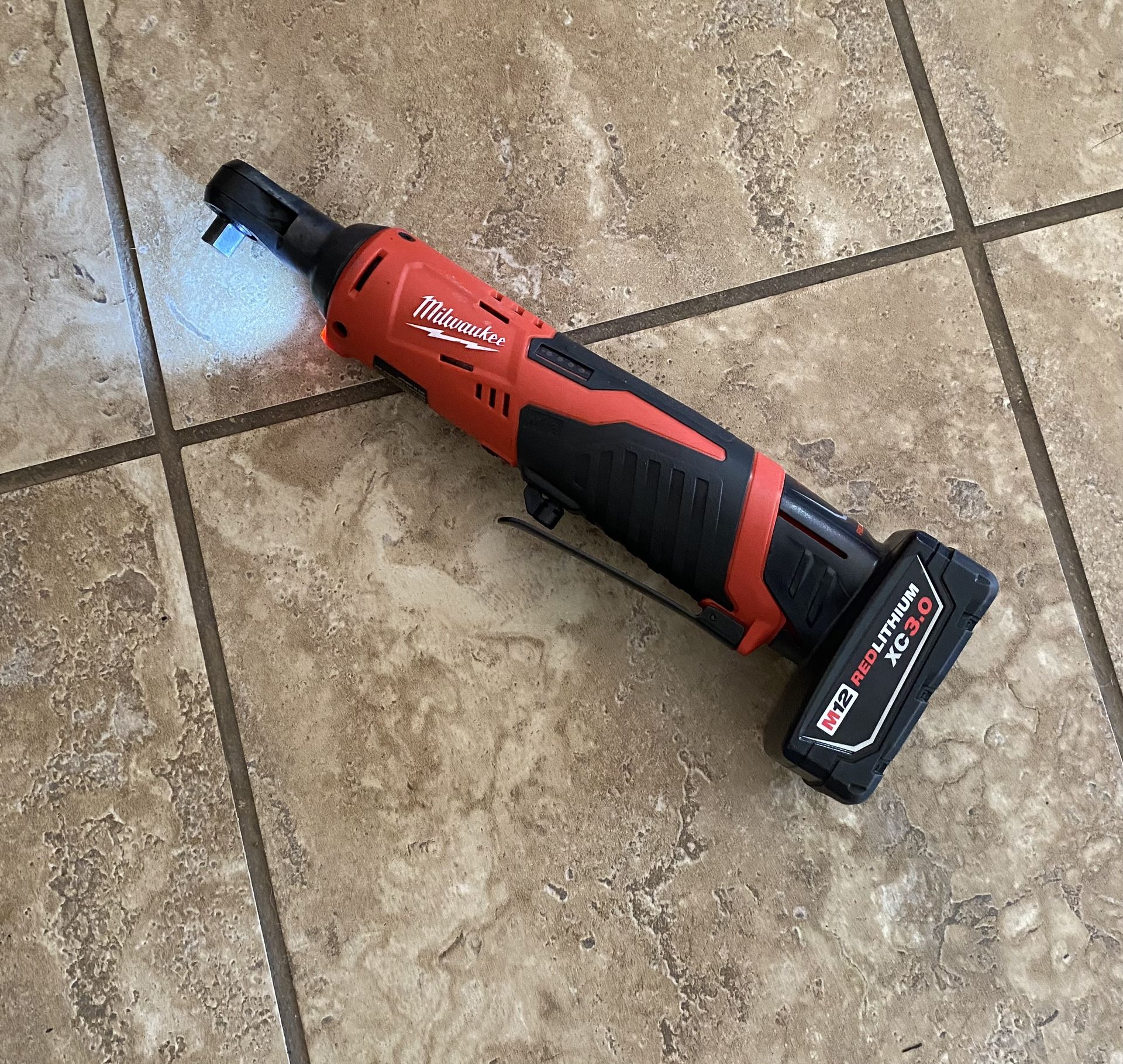 Milwaukee 2457-20 M12 12V 3/8" Inch Cordless Ratchet With Battery