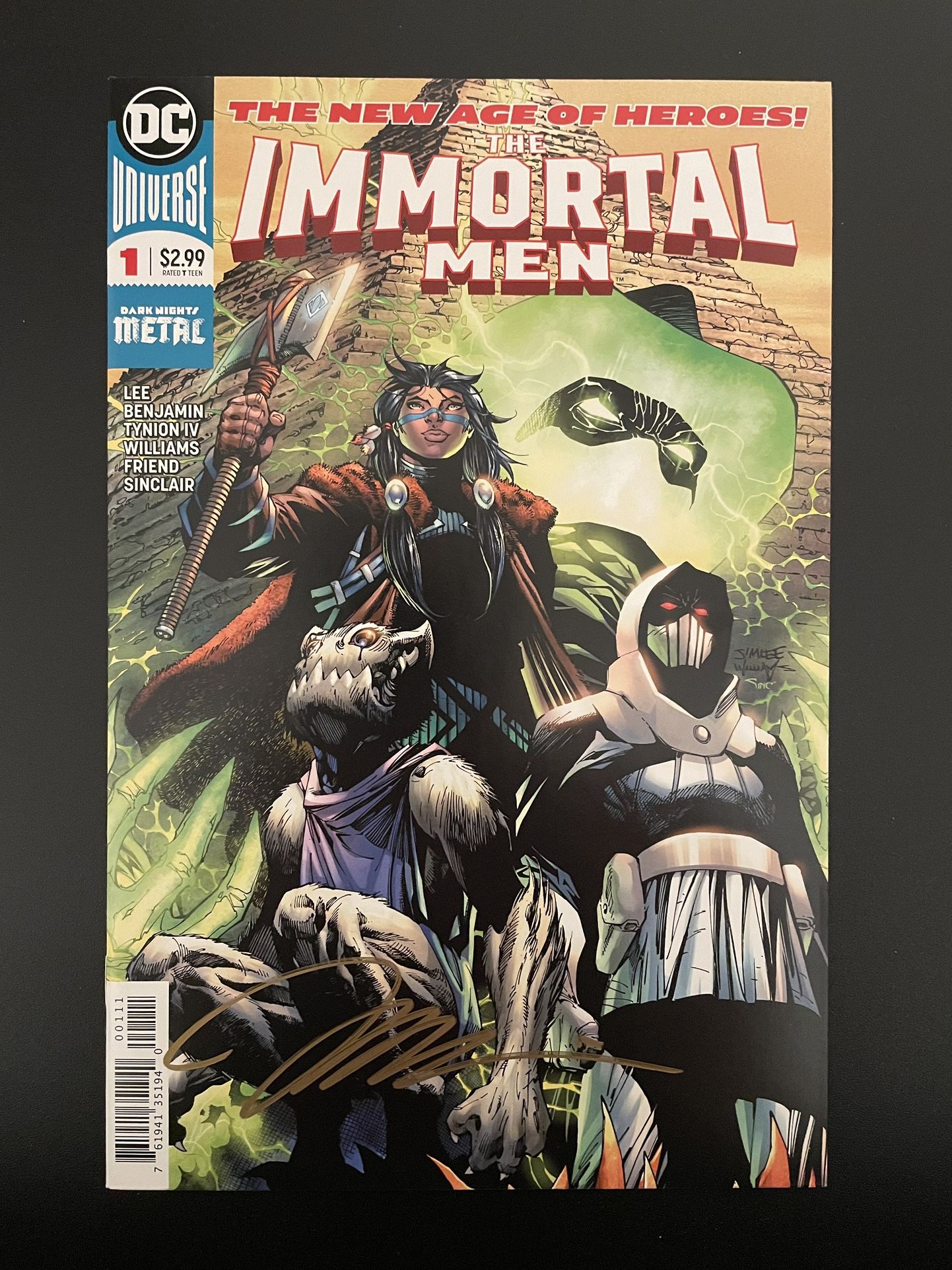 The Immortal Men #1 (2018) - Jim Lee signed! NM/Mint!