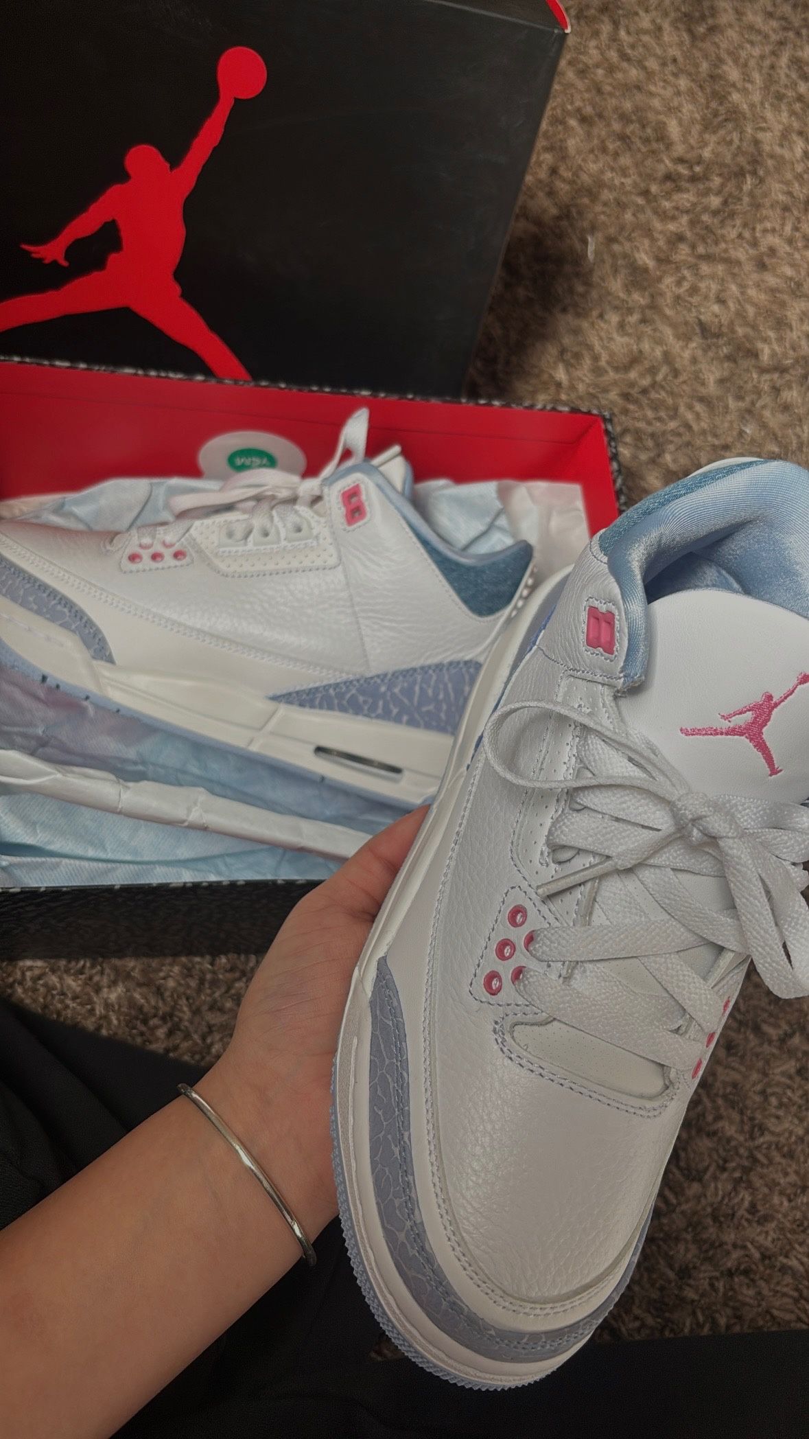 Air Jordan 3 Retro GS 'White Cobalt Bliss