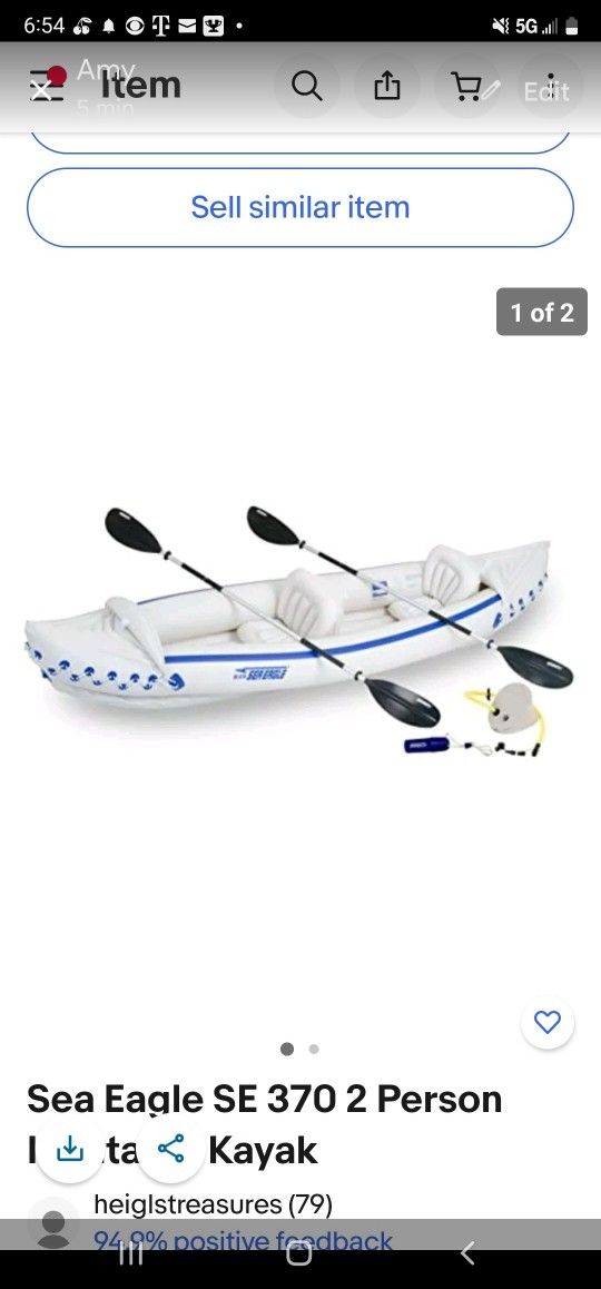 Sea Eagle Inflatable Kayak 