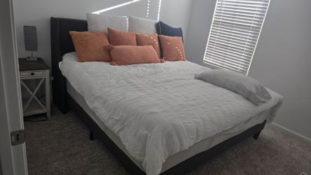 King size bed and mattress