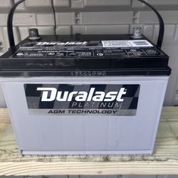 DURALAST PLATINUM AGM CAR BATTERY size: 24F
