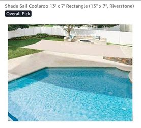 Coolaroo 13' x 7' Rectangle Shade Sail – Riverstone