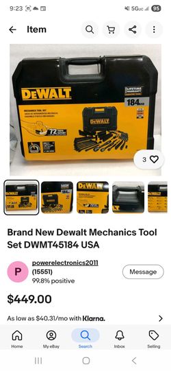 Dewalt tool set