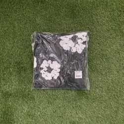 Black Denim Tear Hoodie - Size Small