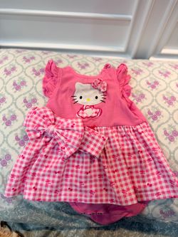 Hello kitty dress with matching bow
