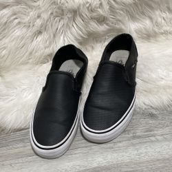 Vans Women’s Asher Slip-On Sneaker Black Size 9.5