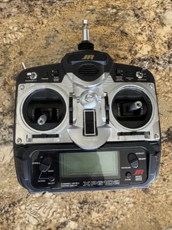 RC JR XP6102 FM 6 channel radio Used LED Display Battery RC Plane.