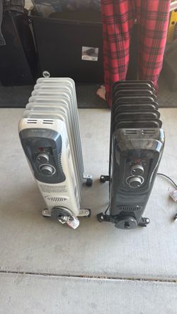 Electric oil filled space heater.