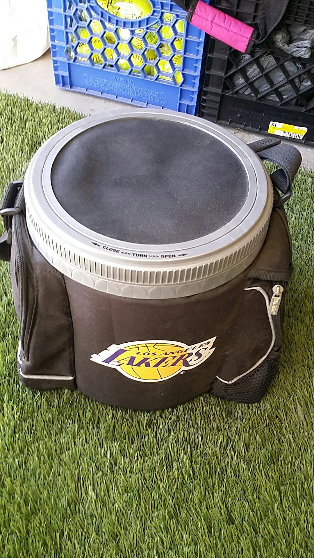 Lakers Mini Cooler with Storage