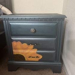painted side table / end dresser / side dresser / nightstand