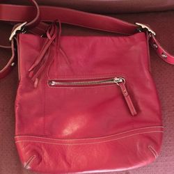 Authentic Coach Red Leather Purse