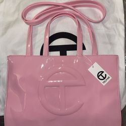 Patent Bubble Bum Telfar Medium Shopping Bag