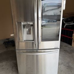 Stainless steel fridge