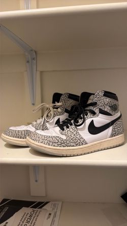 Air Jordan 1 High White Cement Sneakers