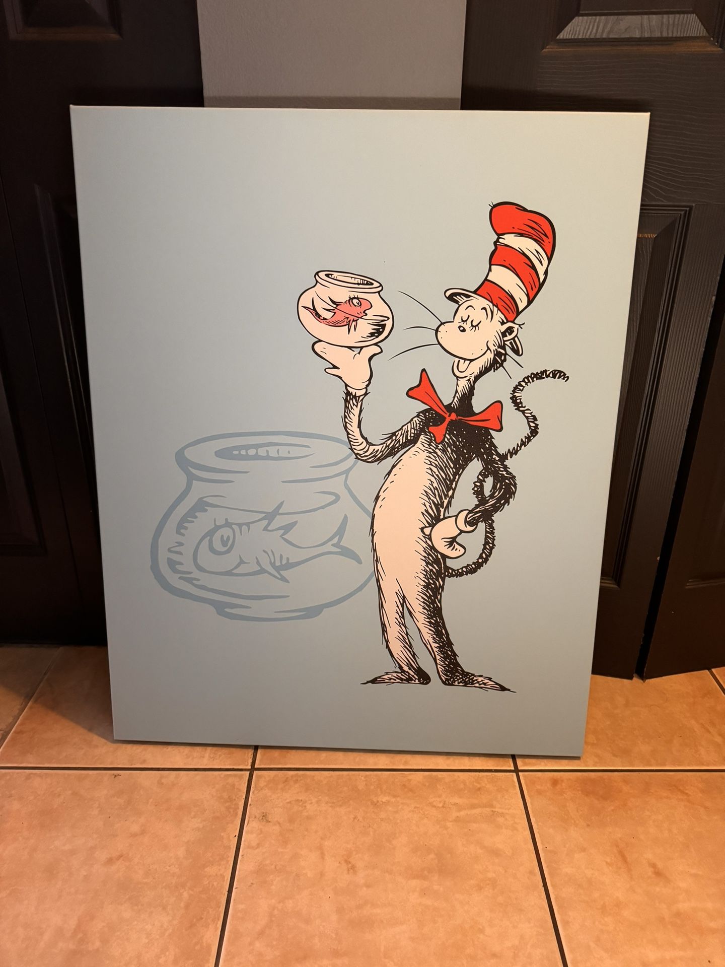 Cat in the Hat Canvas Art