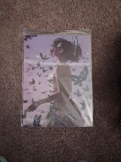 Fairy Girl with Butterflies Art Print