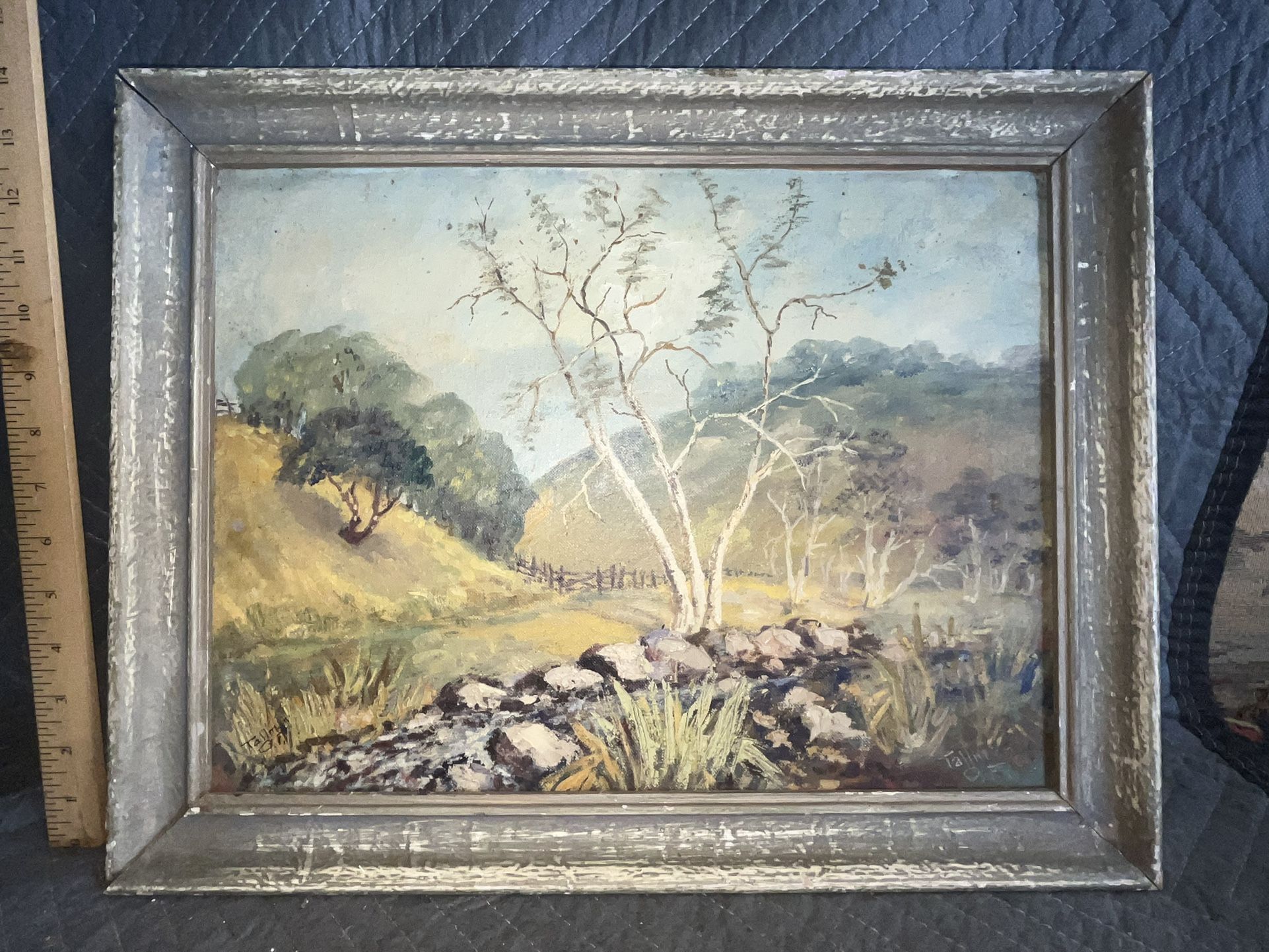 Oil Painting Signed Talliman “Canyon Near Tuckers Grove”