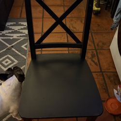 2 Ikea  wood Chairs