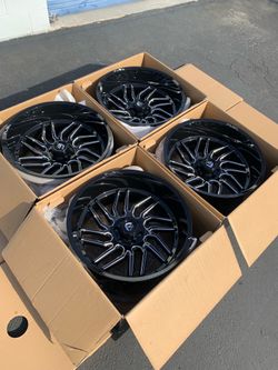 Brand New 24” Fuel Hurricane Wheels Rims For 6x139 (6x5.5) Trucks and SUVs