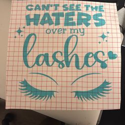 Eyelash Decal Sticker 