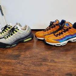 Nike Air Max 95 shoes men's Size 12 Two Pairs 