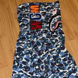 Blue Bape Hoodie L