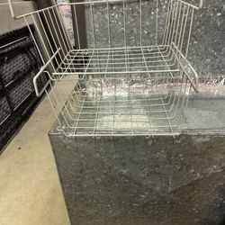 Under Shelf Basket Spice Rack And Wooden Bin
