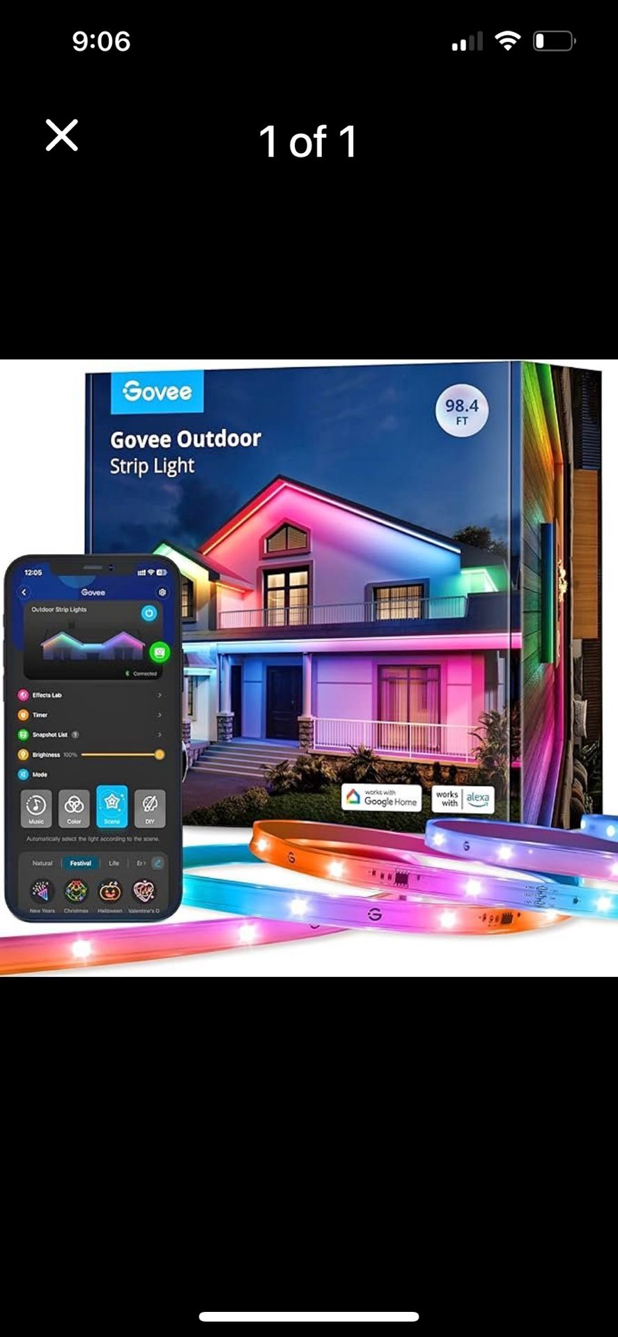 Govee Outdoor 98.4 Strip Lights