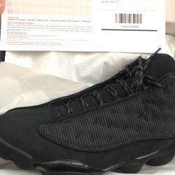 Jordan’s 13 black Cat size 10.5 new