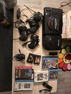 Sega Genesis with Sega CD and Games Bundle