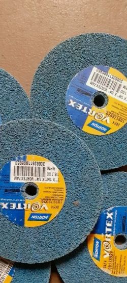 (5) NORTON VORTEX 7AM MED Unitized Wheels 3×1/4×1/4"