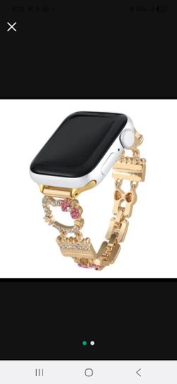 Hello Kitty iwatch face plate & strap band "SOLD as a SET".