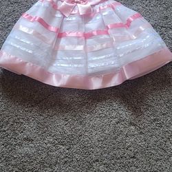 Dress  Toddler 12M Lacey Colorful In Pink