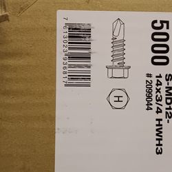 Hilti 3/4" Hex Head Self Tappers 5000ea