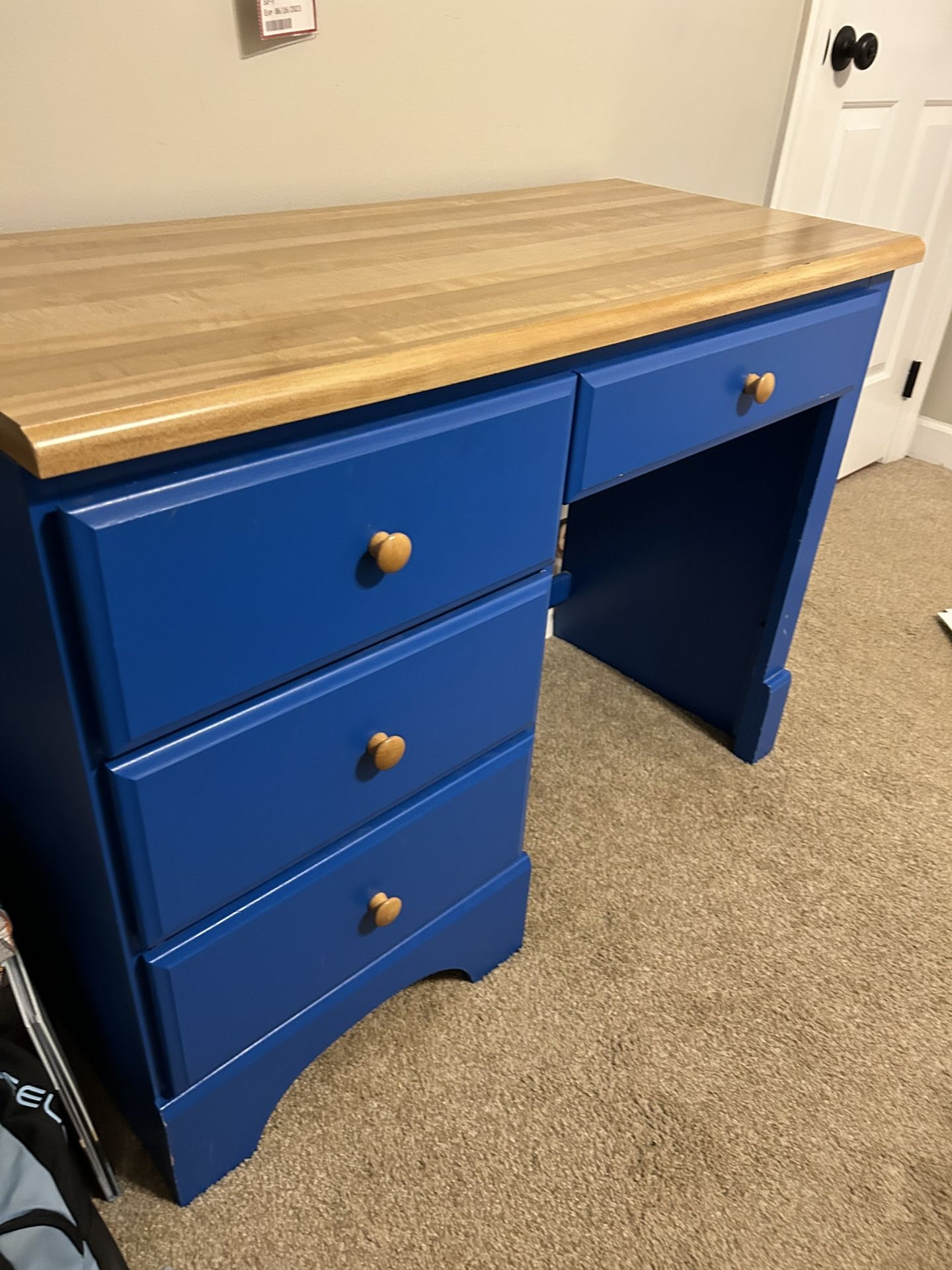 Solid Wood Desk w/ Chair
