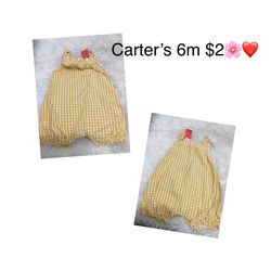 Romper Great Condition For Girls Size 6m 🌸🌸🌸firm Price P