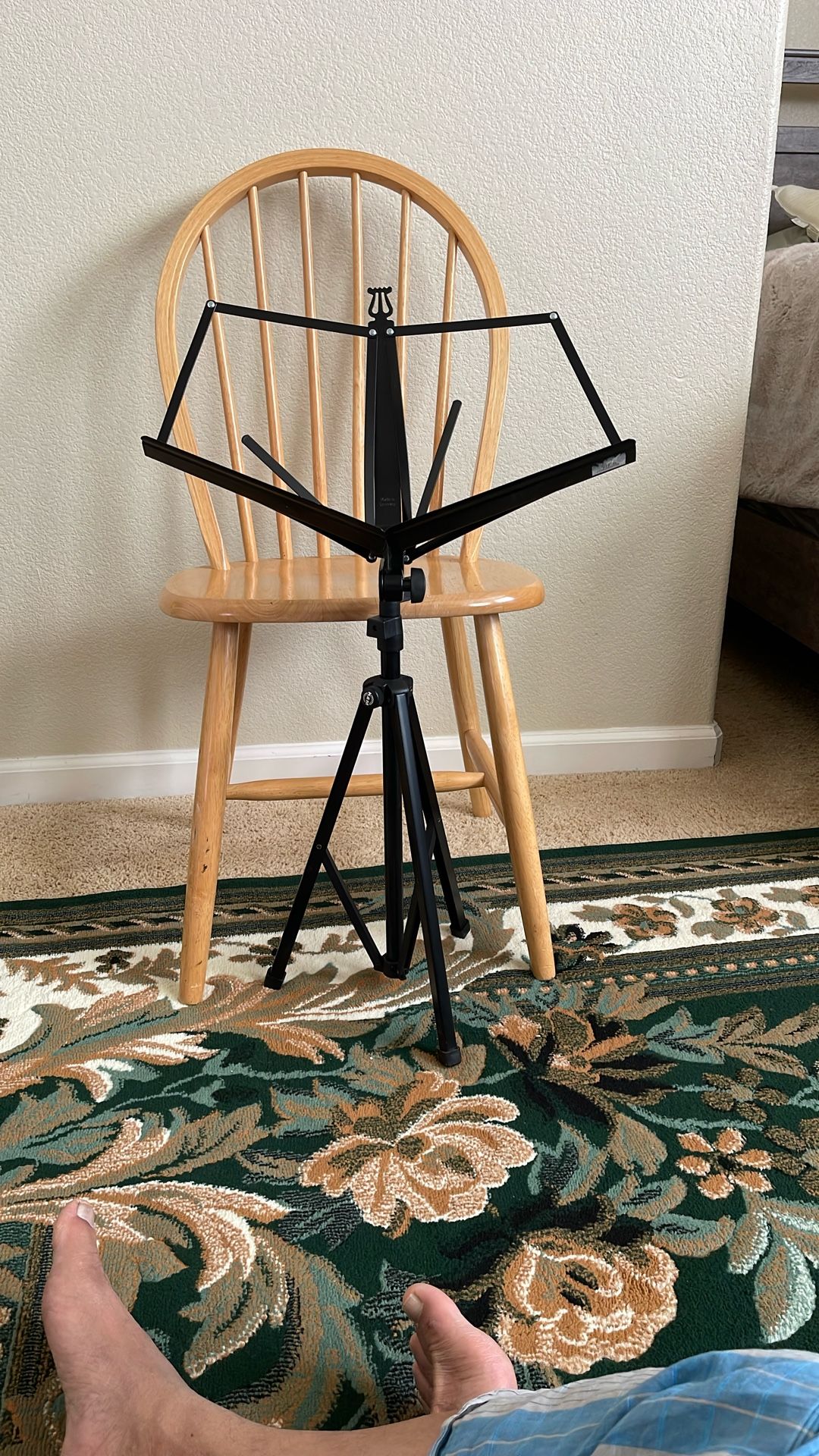 Jupiter Folding Music Stand - Black Coated Finish