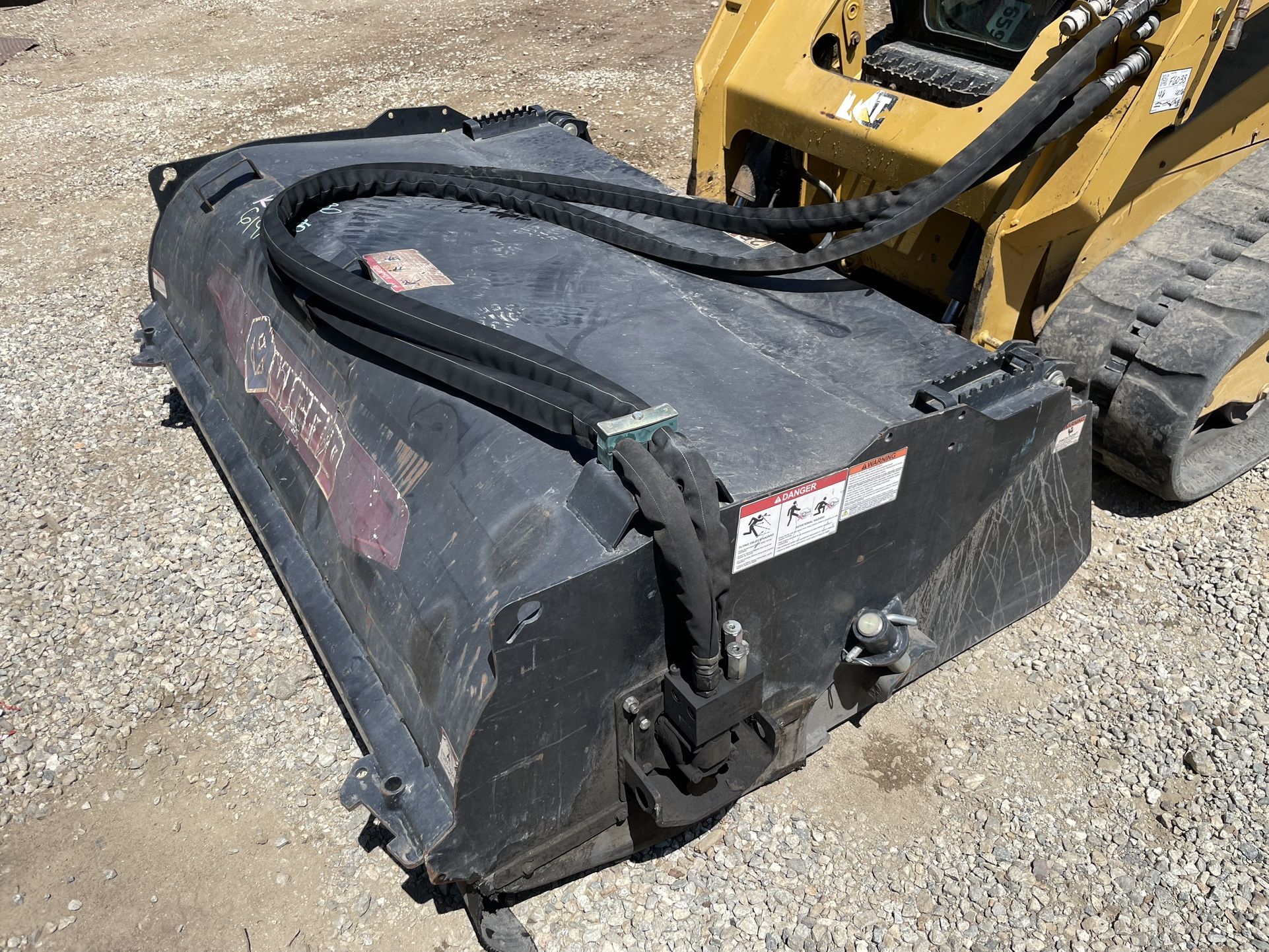 Skid Steer Box Broom Street Sweeper Attachment