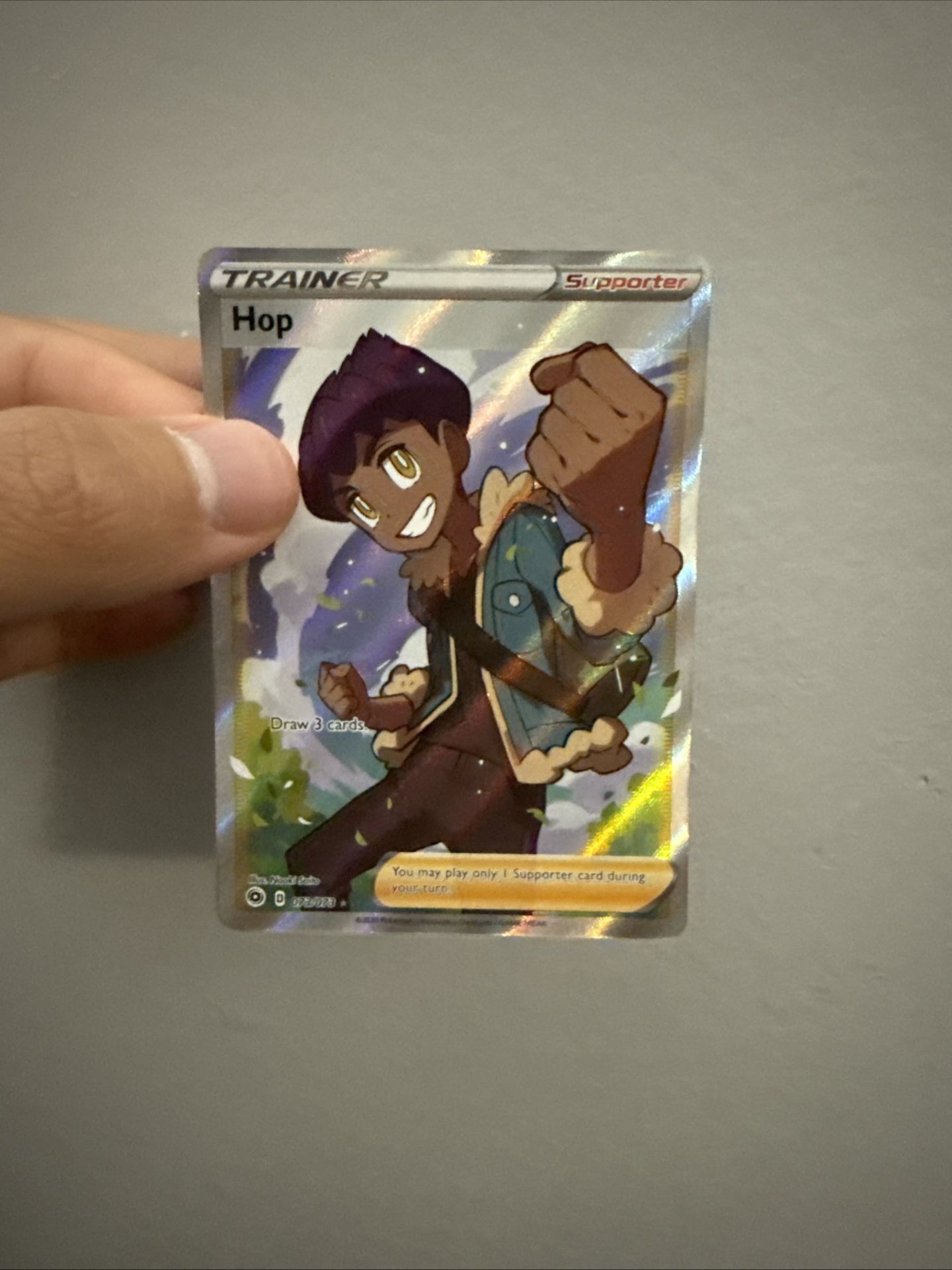 Pokemon (Hop Trainer) Card