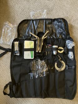 Bike Repair Tools Roll-up Kit